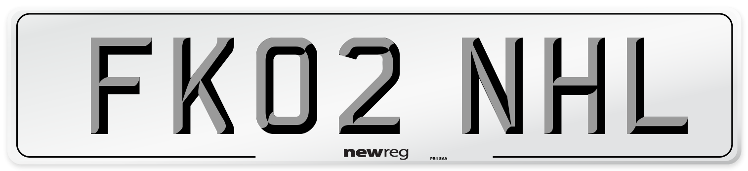 FK02 NHL Number Plate from New Reg
